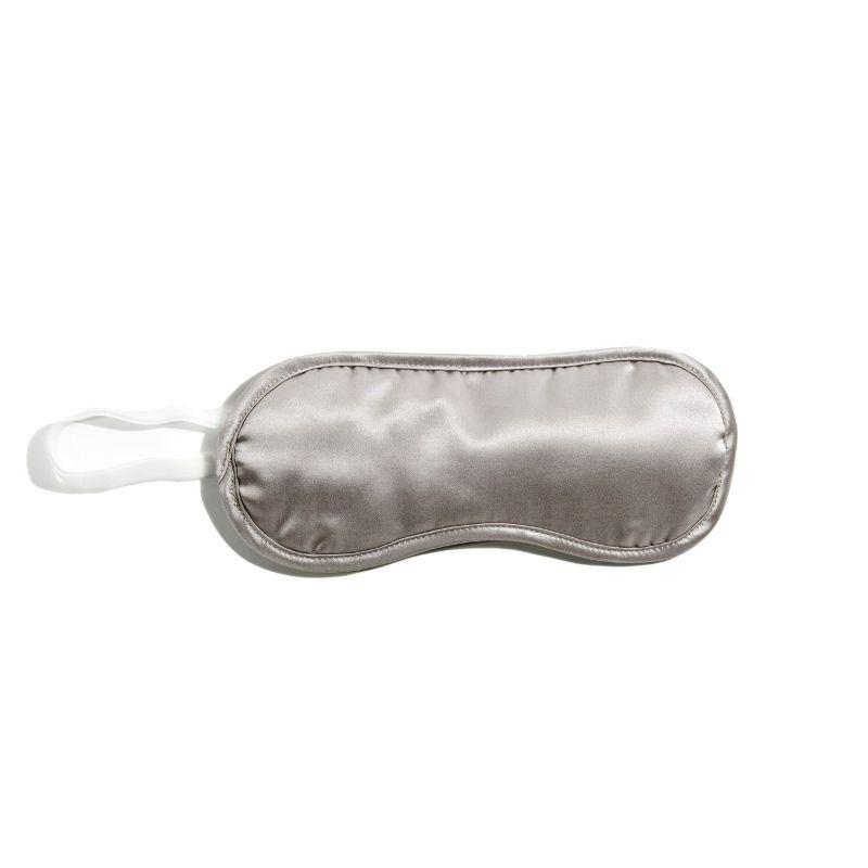SILK MAGNOLIA Pure Silk Travel Eye Mask - Silver Mist EYE MASK - Zabecca Living