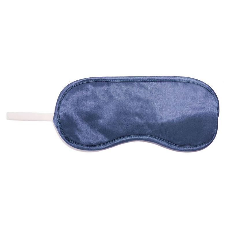 SILK MAGNOLIA Pure Silk Travel Eye Mask - Sorrento Blue EYE MASK - Zabecca Living