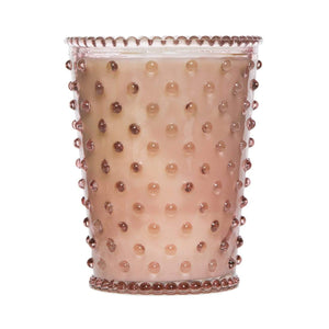 SIMPATICO 100Hr Hobnail Candle CANDLE CORAL - Zabecca Living