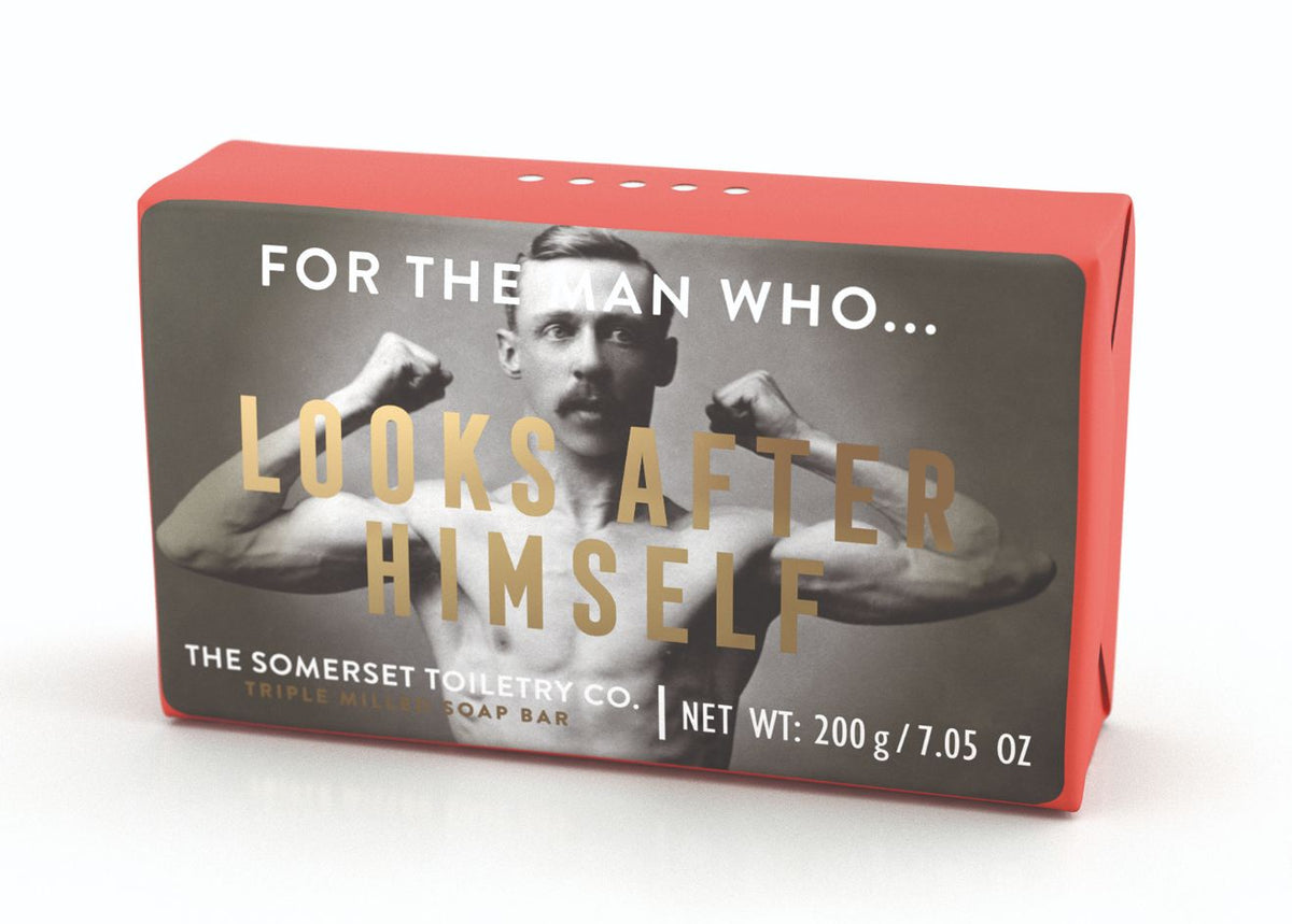 SOMERSET TOILETRY CO. Men's Retro Soap - Looks After Himself Mens Body - Zabecca Living