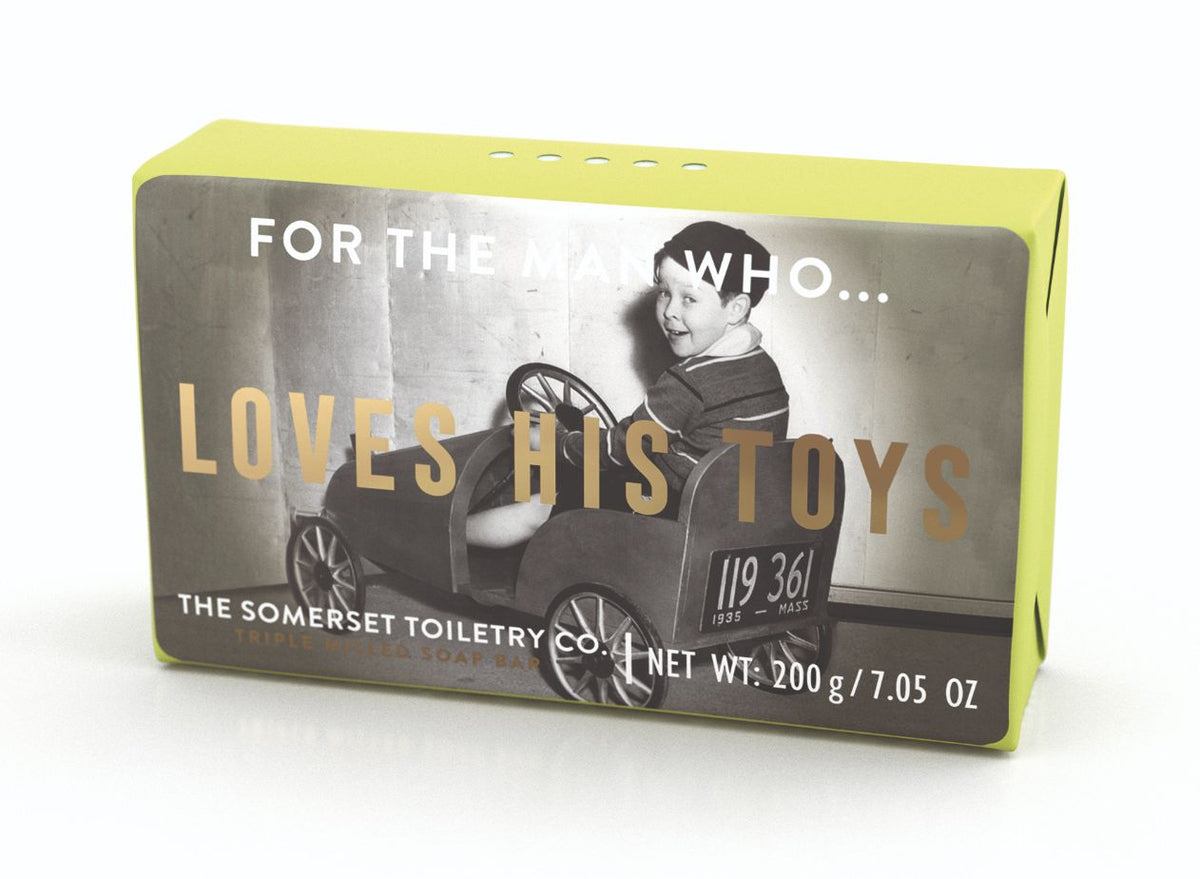 SOMERSET TOILETRY CO. Men's Retro Soap - Loves His Toys Mens Body - Zabecca Living