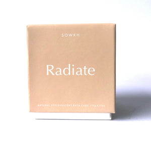 SOWKH Natural Effervscent Bath Cube - Radiate BATH BOMB - Zabecca Living