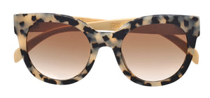 STICKS & SPARROW Coast - Ivory Tortoise Sunglasses - Zabecca Living