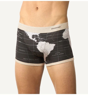 STONEMEN Boxer Brief - World Map UNDERWEAR - Zabecca Living
