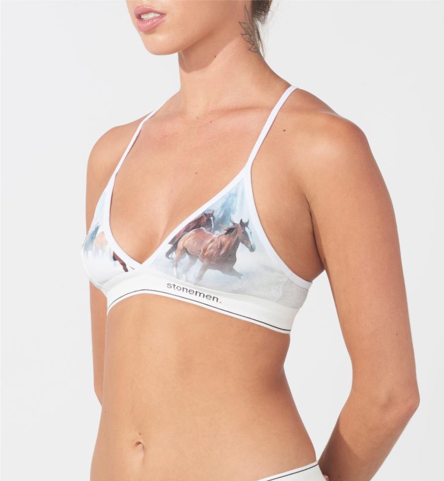 STONEMEN Bralette - Horses UNDERWEAR - Zabecca Living