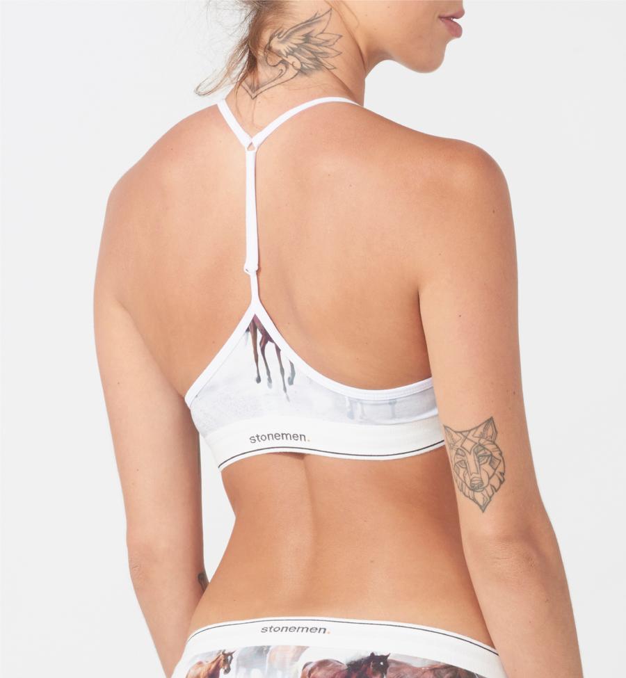 STONEMEN Bralette - Horses UNDERWEAR - Zabecca Living