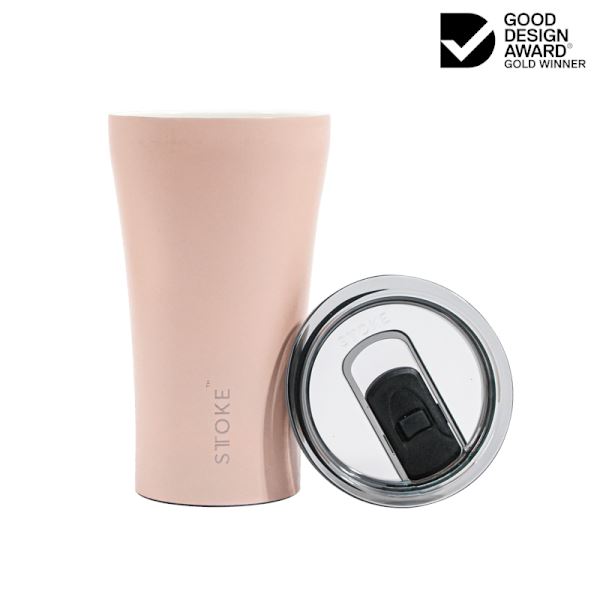 STTOKE Reusable Coffee Cup 12OZ/ 354ml COFFEE, TEA & DRINKS BLUSH ROSE - Zabecca Living