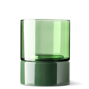 STUDIO MILLIGRAM Organic Interior Glass Flip Planter - Green Moss Planter - Zabecca Living