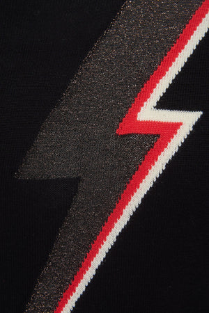 SUGARHILL BRIGHTON Astrid Jumper - Black/Bronze, Lightning Bolt Jumpers + Knitwear - Zabecca Living