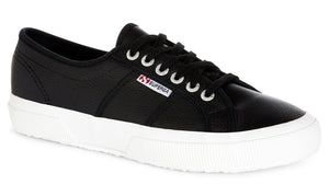 SUPERGA 2750 EFGLU Black Leather Shoe FOOTWEAR - Zabecca Living