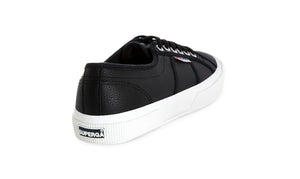 SUPERGA 2750 EFGLU Black Leather Shoe FOOTWEAR - Zabecca Living