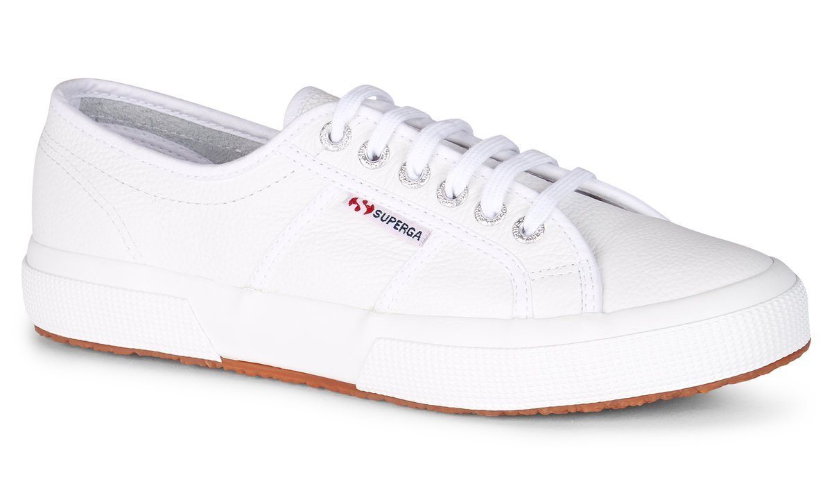 SUPERGA 2750 EFGLU White Leather Shoe FOOTWEAR - Zabecca Living