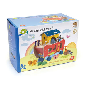 TENDER LEAF Noah's Shape Sorter Ark TODDLER (1-3 Yrs) - Zabecca Living