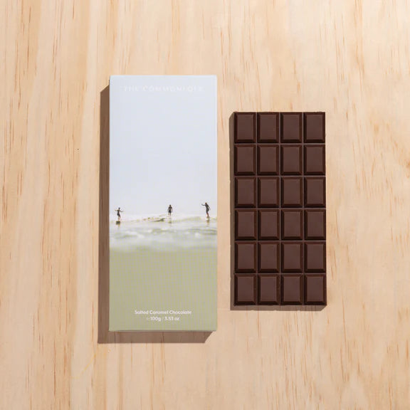 THE COMMONFOLK Party Wave Chocolate Block - Salted Caramel Chocolate - Zabecca Living