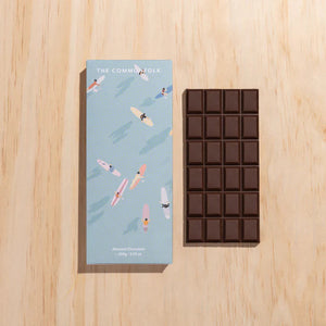 THE COMMONFOLK Surfers Chocolate Block - Almond Chocolate - Zabecca Living