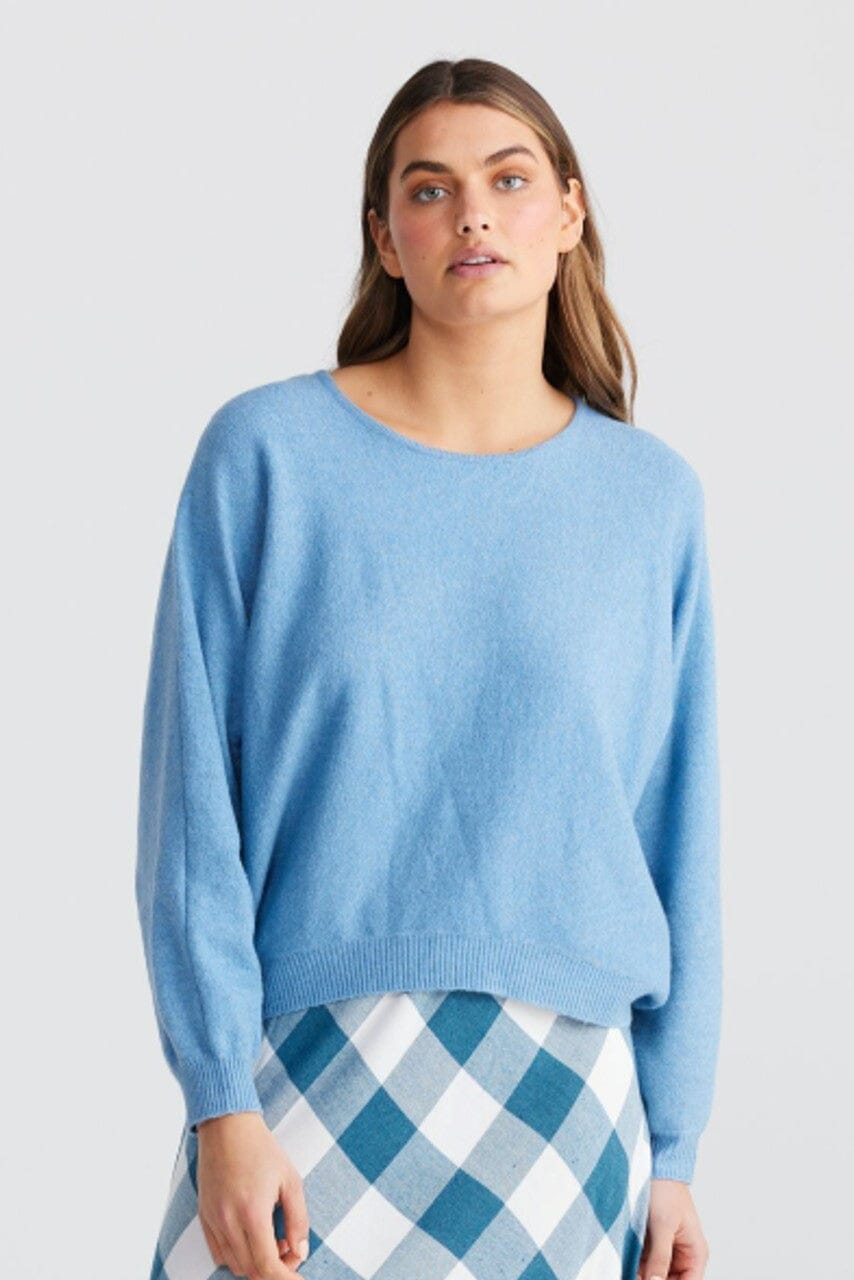 THE SHANTY CORPORATION Freddie Knit - Ice Blue Jumpers + Knitwear - Zabecca Living