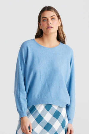 THE SHANTY CORPORATION Freddie Knit - Ice Blue Jumpers + Knitwear - Zabecca Living