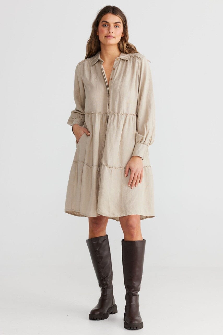 THE SHANTY CORPORATION Mia Dress - Natural Dress - Zabecca Living