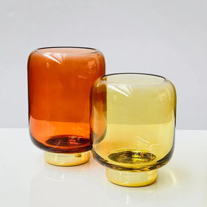 THE SOURCE Fleur Vase - Amber VASE - Zabecca Living