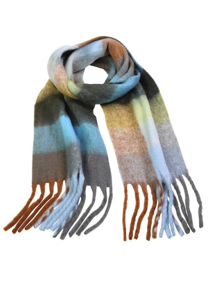 TIGER TREE Checkers Scarf - Sky scarf - Zabecca Living