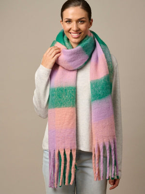 TIGER TREE Checkers Scarf - Tea Party scarf - Zabecca Living