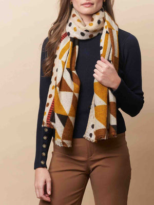 TIGER TREE Gold Retro Scarf scarf - Zabecca Living