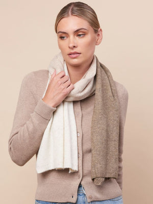 TIGER TREE Hawthorn Scarf - Cream scarf - Zabecca Living