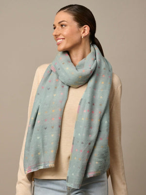 TIGER TREE Piccolo Romance Scarf - Duck Egg scarf - Zabecca Living