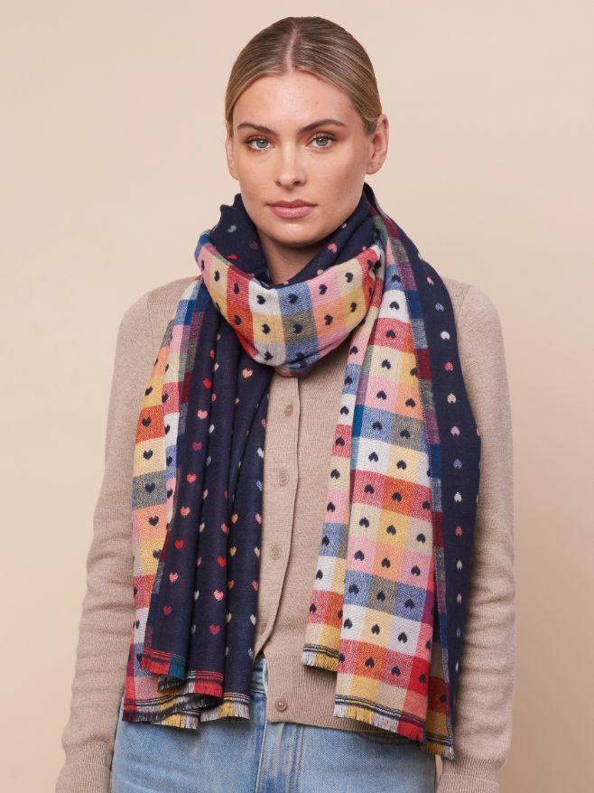 TIGER TREE Piccolo Romance Scarf - Midnight scarf - Zabecca Living