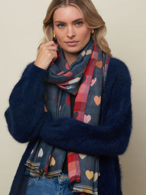 TIGER TREE Romance Scarf - Denim scarf - Zabecca Living