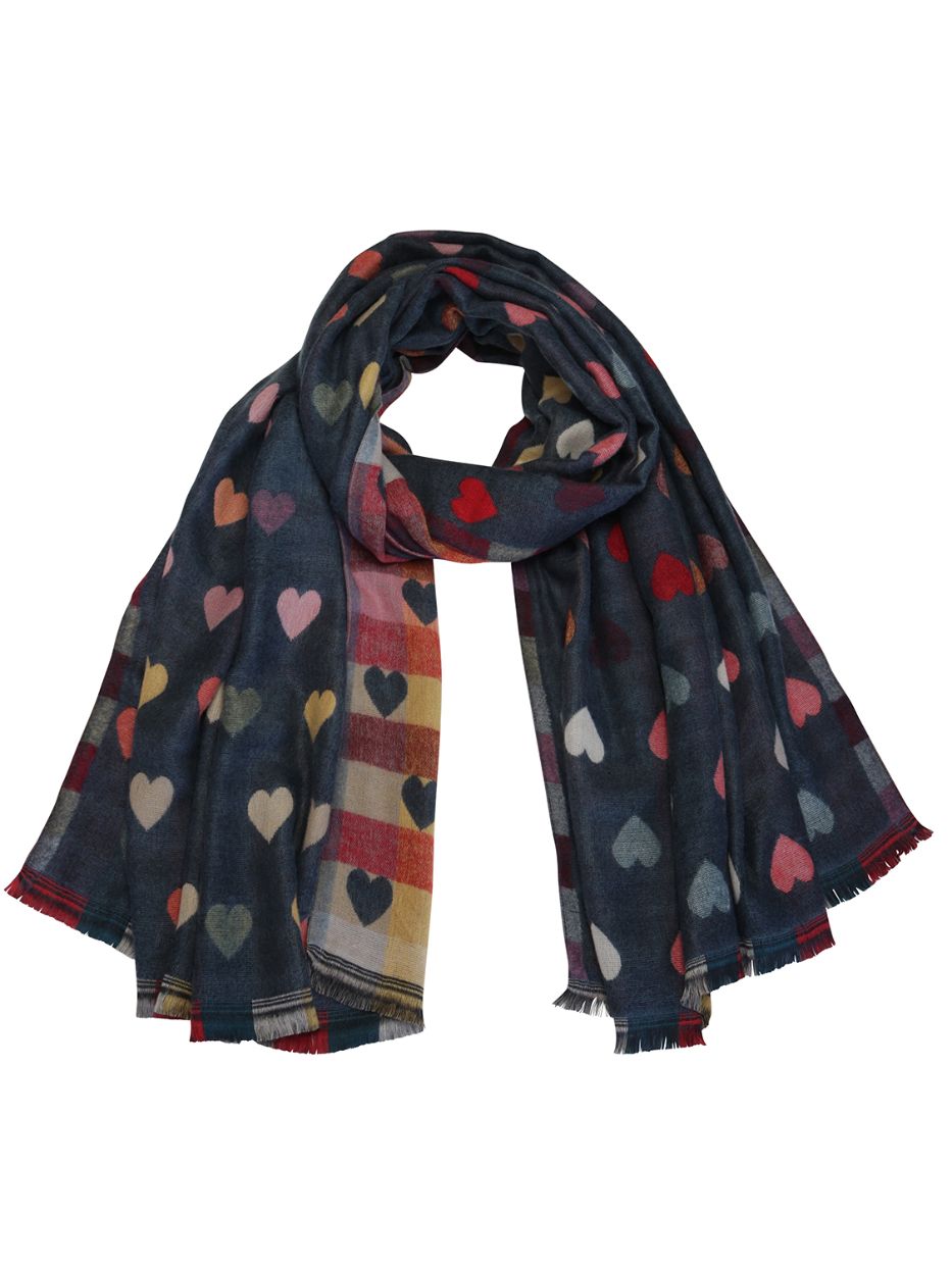 TIGER TREE Romance Scarf - Denim scarf - Zabecca Living