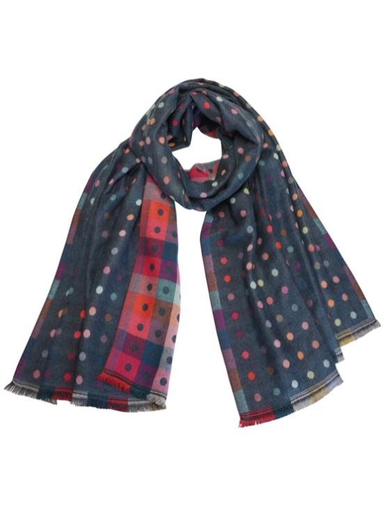 TIGER TREE She's Dotty Scarf - Denim scarf - Zabecca Living