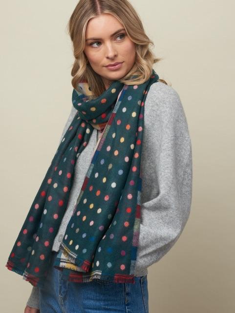 TIGER TREE She's Dotty Scarf - Forest scarf - Zabecca Living