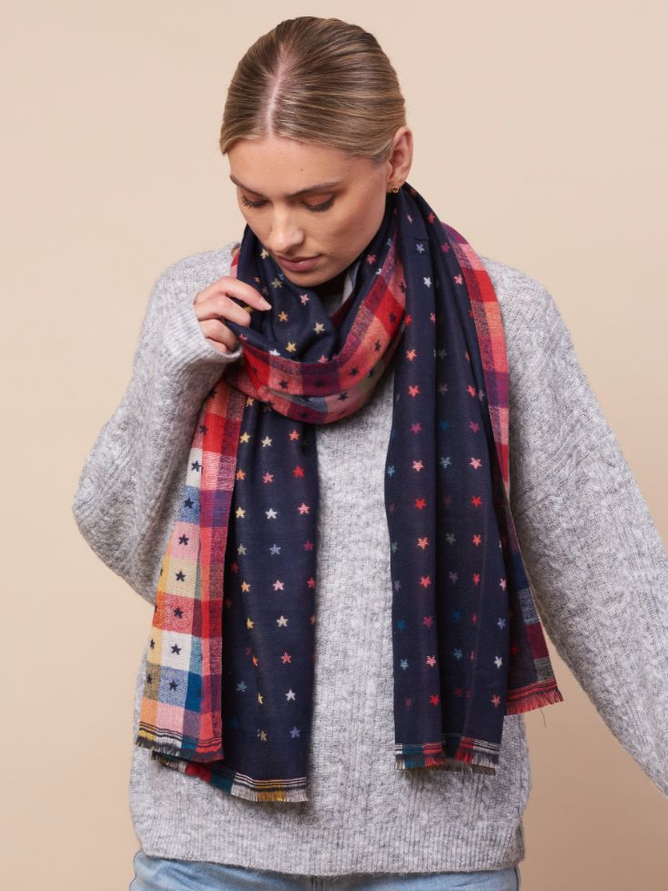 TIGER TREE Starry Night Scarf - Midnight scarf - Zabecca Living