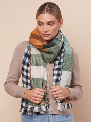TIGER TREE Stirling Scarf - Rust scarf - Zabecca Living