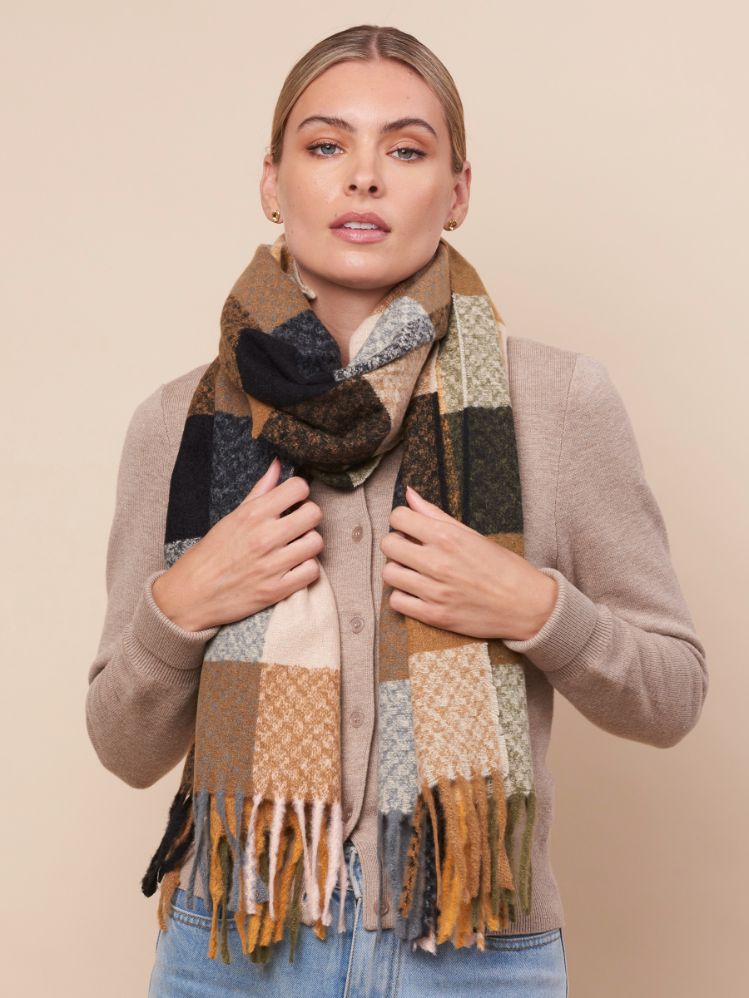 TIGER TREE Thornbury Scarf - Rust scarf - Zabecca Living