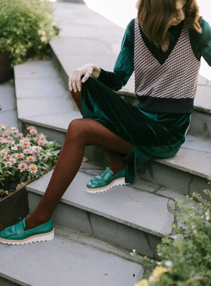 TIGHTOLOGY Cirque Cotton Tights - Henna Socks - Zabecca Living