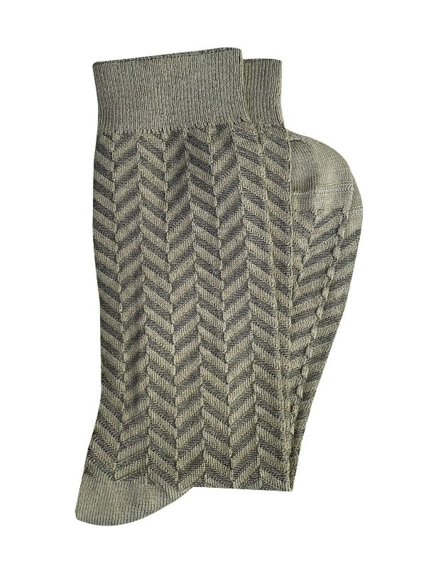 TIGHTOLOGY Herringbone Mid Socks - Olive Socks - Zabecca Living