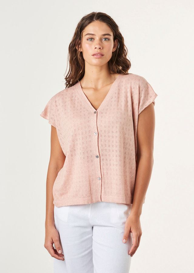 UIMI Elody Cashmere and Cotton Top - Sienna Jumpers + Knitwear - Zabecca Living