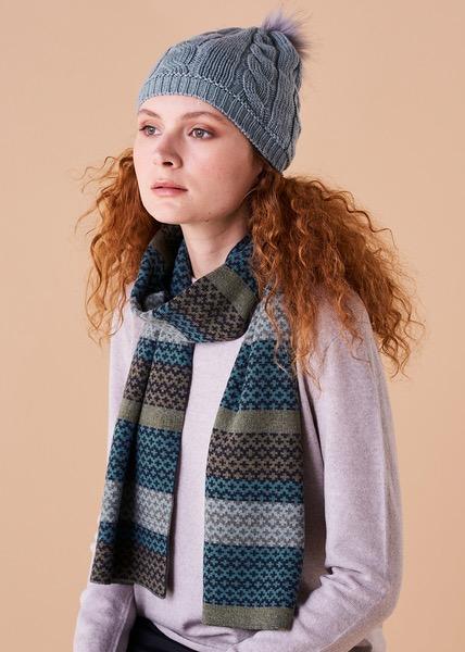 UIMI Isla Merino Scarf - Teal scarf - Zabecca Living