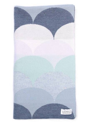 UIMI Memphis Merino Wool Bassinet Blanket - Indigo BABY BLANKET - Zabecca Living