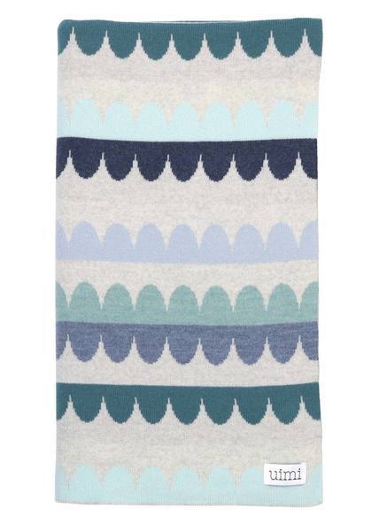 UIMI Molly Merino Wool Bassinet Blanket - Indigo BABY BLANKET - Zabecca Living