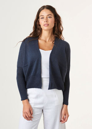 UIMI Nancy Egyptian Cotton Cardigan - Indigo Jumpers + Knitwear - Zabecca Living