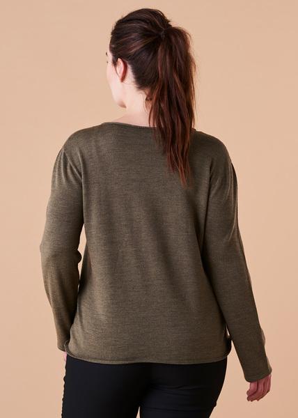 UIMI Phoebe Merino Top - Olive Jumpers + Knitwear - Zabecca Living