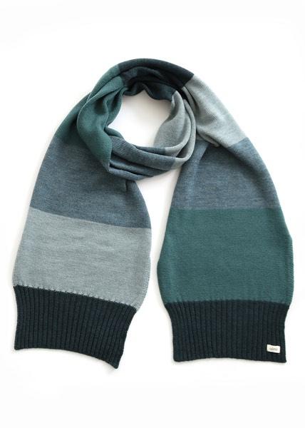 UIMI Piper Multi Stripe Merino Scarf - Ivy scarf - Zabecca Living