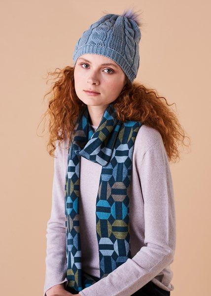 UIMI Rex Merino Scarf - Teal scarf - Zabecca Living
