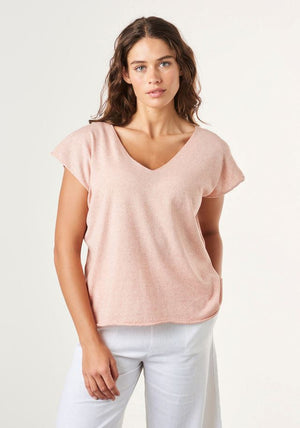 UIMI Tully Cashmere and Cotton Tee - Sienna Tee - Zabecca Living