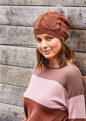 UIMI Valentina Merino Beanie - Chestnut Beanie - Zabecca Living