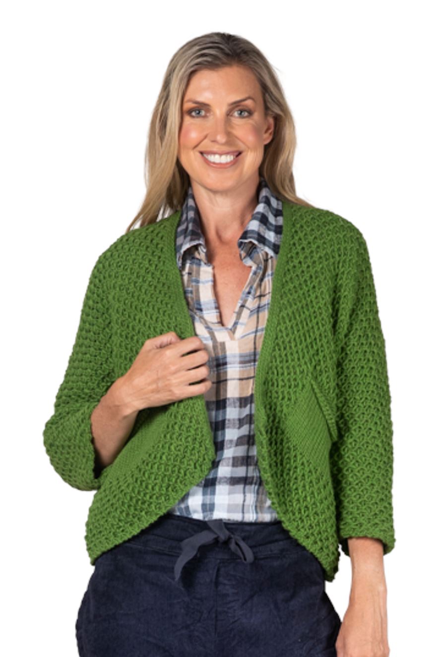 URBAN LUXURY Chunky Cardigan One Size - Apple Jumpers + Knitwear - Zabecca Living
