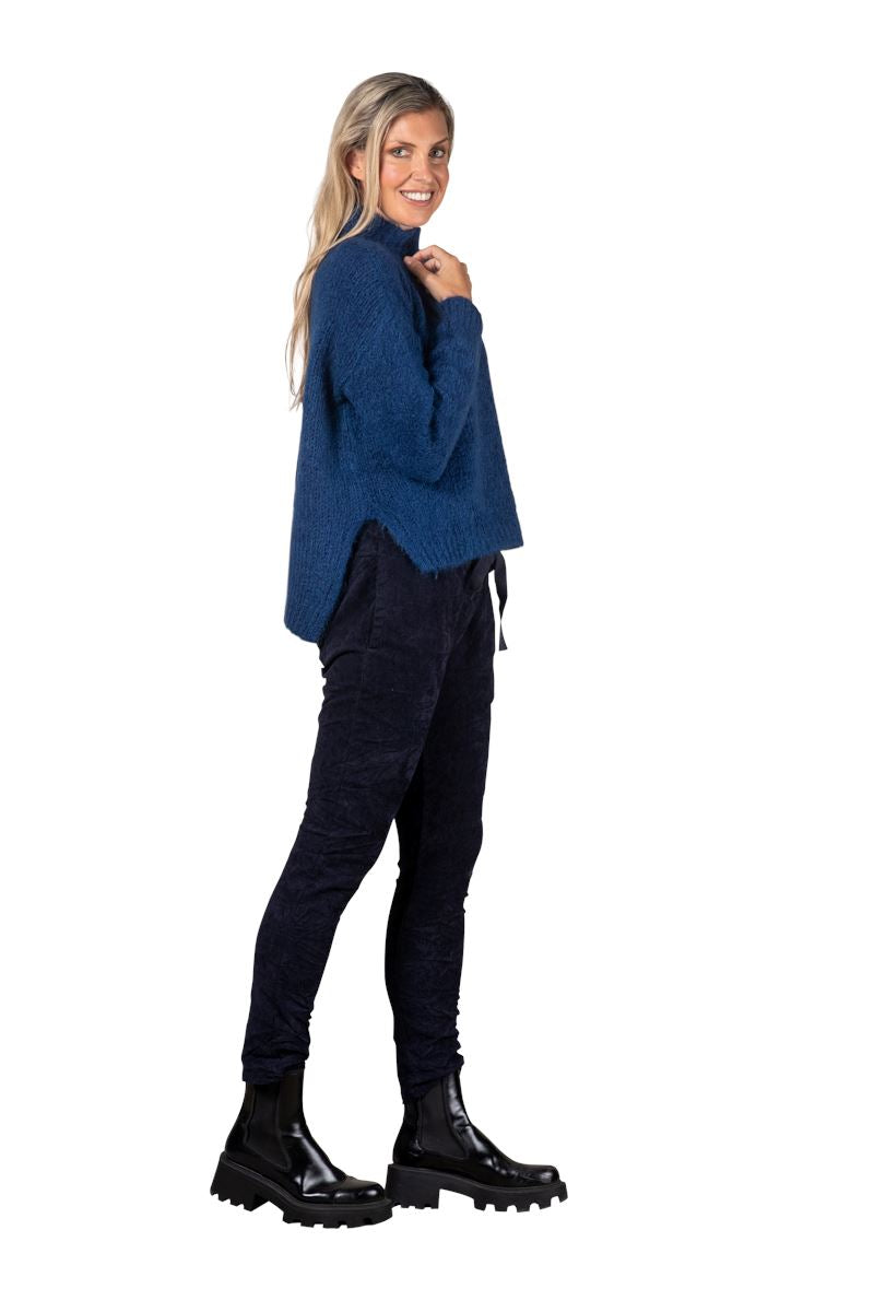 URBAN LUXURY Chunky Jumper - Blue Jumpers + Knitwear - Zabecca Living